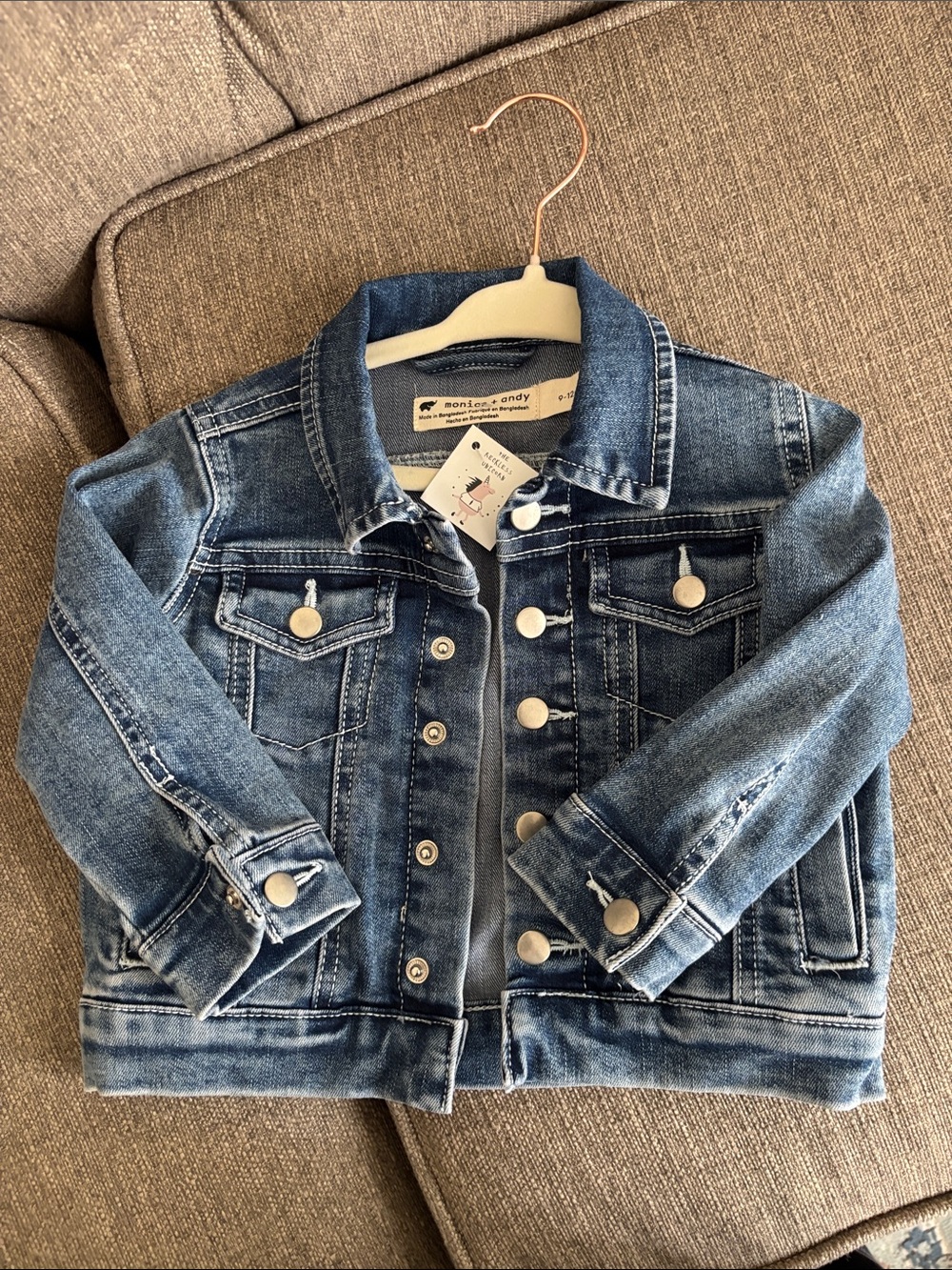 Monica + Andy Kids' Denim Jacket in Medium Blue